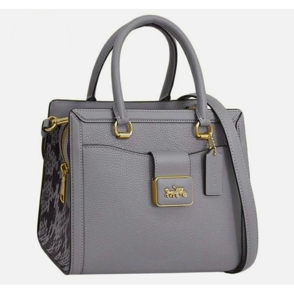 COACH | CE606 Grace Carryall Granite Pebble Leather with Wallet